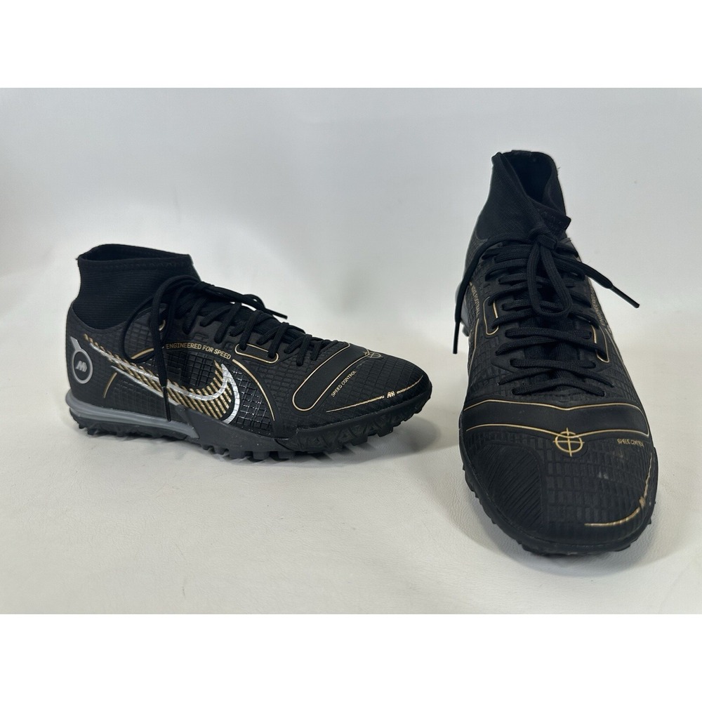 Nike Mercurial Superfly 8 Academy Turf Indoor Soccer Shoes DJ2878-007 Men's 5.5